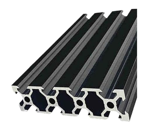 1PC V-slot 2060 2080 20100V Aluminium Profil Schwarz Linear Schiene Splitter Extrusion Profil CNC Rahmen 3D drucker Teile DIY(OB-2080V-b,2500mm) von LATOOR