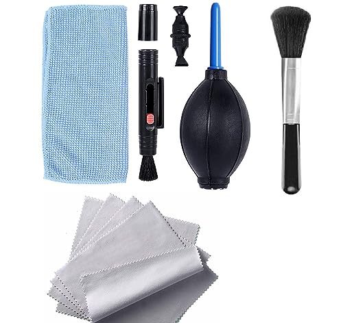 LATRAT Kamera-Reinigungsset, Clean Lens Staubbürste Bildschirmreinigung Staubgebläse Bürste Reinigungstuch Kit für Kamera, Computer, Handy, Digitalkamera von LATRAT