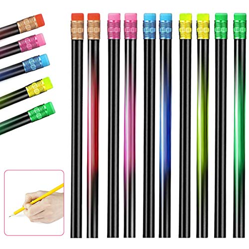 LATTCURE Farbwechsel Stimmungsstift 2B Wechselstift, 20pcs Zeichnung Buntstift,Farbwechsel Stift,Schwarz Wechsel In Farben Wechsel Stimmung Bleistift, Thermochrome Wechsel Stifte,Holzstifte Bunt-Therm LATTCURE Farbwechsel Stimmungsstift 2B Wechselstift, 20pcs Zeichnung Buntstift,Farbwechsel Stift,Schwarz Wechsel In Farben Wechsel Stimmung Bleistift, Thermochrome Wechsel Stifte,Holzstifte Bunt-Therm von LATTCURE