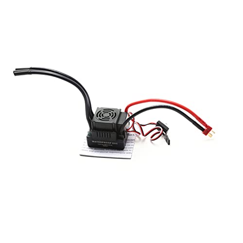 LAURAG 120A Brushless-Regler 120 A Brushless ESC Elektronischer Geschwindigkeitsregler T-Stecker 5,8 V 3 A BEC für 1/8 RC-Auto von LAURAG