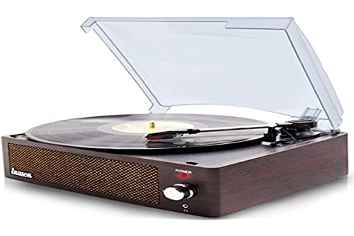 Tocadisco XN091 Lauson Encoding Funktion PC-Link | Vintage Vinyl Plattenspieler mit Bluetooth und integrierten Lautsprechern | Vinyl Player 3 Geschwindigkeiten 33, 45, 78 | (Wengue) von LAUSON