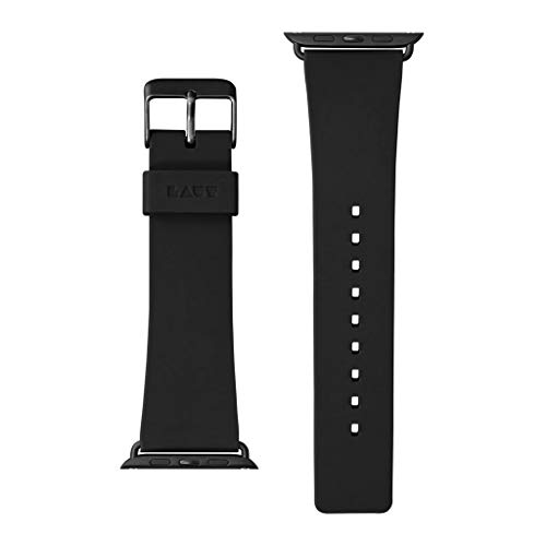 LAUT | Active Watch Strap for Apple Watch Series 1/2/3/4 | Durable Construction | Wipe Clean TPU Material | Stainless Steel Hardware (42mm / 44mm • Onyx) von LAUT