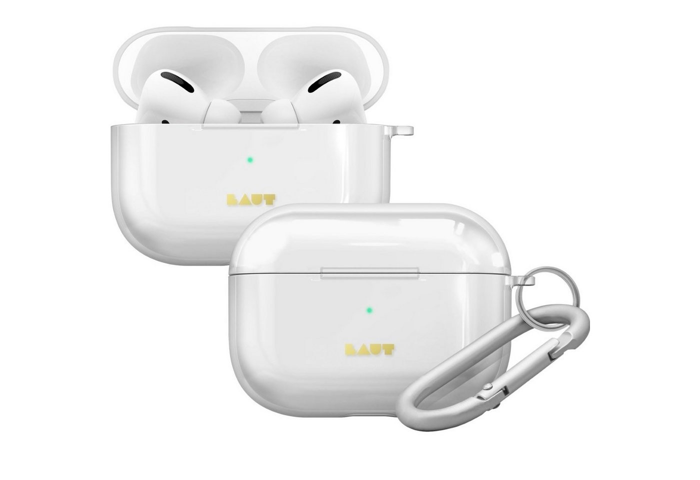 LAUT Etui Crystal-X Skin Case Cover Schutz-Hülle Clear Headset (passend für Ladecase Apple AirPods Pro Bluetooth Ohrhörer Kopfhörer) von LAUT