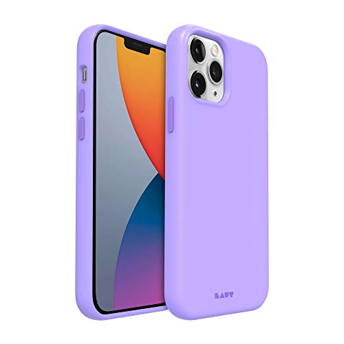 LAUT - HUEX Pastels case kompatibel mit iPhone 12 Mini | Pastellfarben-Design| Aufprallschutz bis zu 13 Fuß/4 Meter| Antimikrobielle Hülle • Violet von LAUT