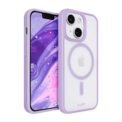 LAUT - HUEX Protect Hülle kompatibel mit MagSafe-Zubehör für iPhone 14 (6.1") - Lavender von LAUT