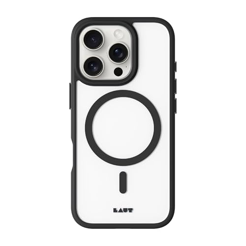 LAUT Huex Schutzhülle kompatibel mit iPhone 16 Pro, Schwarz von LAUT