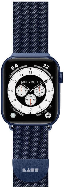 LAUT Steel Loop - Gurt - Smartwatch - Blau - Apple Watch Series 1-8 & SE & ULTRA - Netz (L_AWL_ST_BL) von LAUT