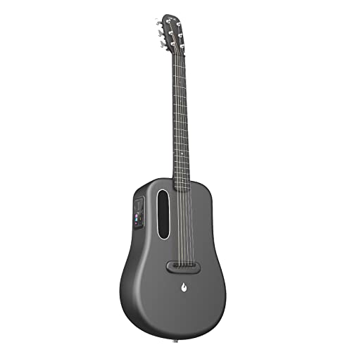 LAVA ME 3 Elektro-Akustik Gitarre mit Weltraum-Gigbag, Carbonfaser Smart-Gitarre 36 Zoll Grau von LAVA