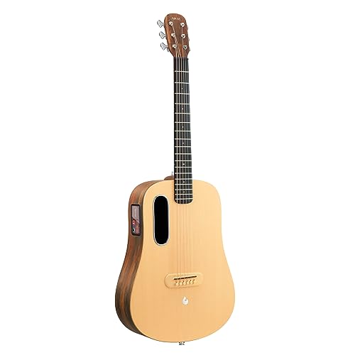 LAVA ME 4 Spruce Elektroakustikgitarre mit FreeBoost 2.0-System, intelligente Gitarre mit Ideal Bag, Datenkabel, Halsstabschlüssel, unterstützt 2,4 GHz WLAN/5G Bluetooth (36 Zoll) von LAVA