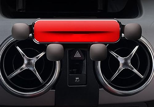 LAYSSA Auto Handyhalterung für Mercedes Benz GLK 2013-2015, Handy KFZ Halterungen Kratzfest rutschfest, 360° Drehung Flexibel, Universal Autotelefonhalter Auto Zubehör,B Red von LAYSSA