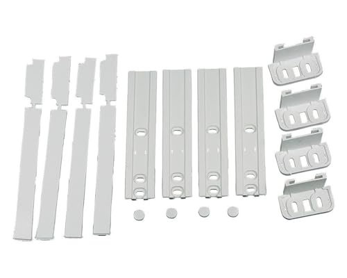 LAZER ELECTRICS Integriertes Türscharnier-Set für Kühl-/Gefrierschrank-Türscharniere für Whirlpool 481231019131, Smeg 697450403, Hotpoint C00312150 (4 Stück) von LAZER ELECTRICS