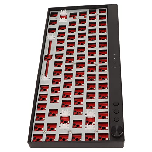 LBEC Mechanisches Tastatur-Set RGB-Beleuchtungsschalter Hot-Swap-FäHige Barebone-Heimtastatur (Schwarz) von LBEC