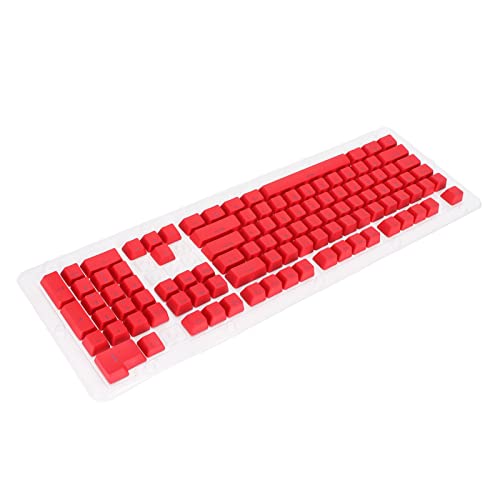 LBEC PBT-Tastaturkapseln, 2-Farben-Spritzguss, öLbestäNdige Beschichtung Ergonomische Tastaturen Speziell FüR Mechanische Tastaturen (Rot) von LBEC