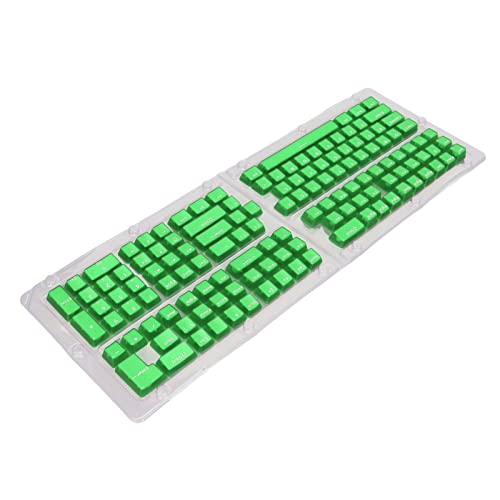 LBEC Tastatur-Tastenkappen, ABS OEM-Höhe 132 Tasten Tastatur-Tastenkappen, umspritzt, Spritzguss, einfache Installation für 104-Tasten-Tastatur von LBEC