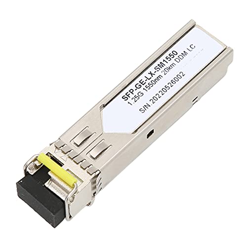 SFP-Einzelfaser-Optikmodul, 1,25 G SFP-Transceiver mit geringem Stromverbrauch Einzelfaser-Einzelmodus 1,25 G 1550 nm für Switch von LBEC