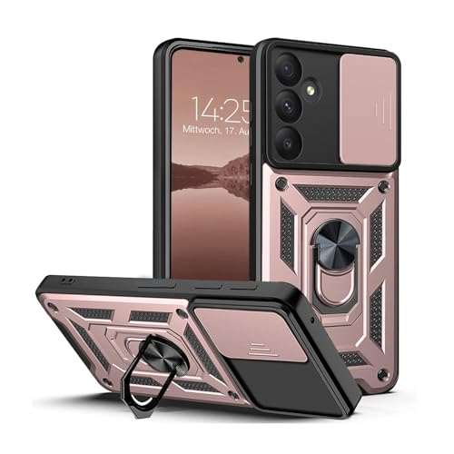 LBH Armor Hülle für Samsung Galaxy A55 5G Case mit Kameraschutz Outdoor Stoßfest Handyhülle 360 Grad Metal Ring Halter Ständer Schutzhülle für Handyhalterung Auto Magnet Rosegold LBH Armor Hülle für Samsung Galaxy A55 5G Case mit Kameraschutz Outdoor Stoßfest Handyhülle 360 Grad Metal Ring Halter Ständer Schutzhülle für Handyhalterung Auto Magnet Rosegold von LBH