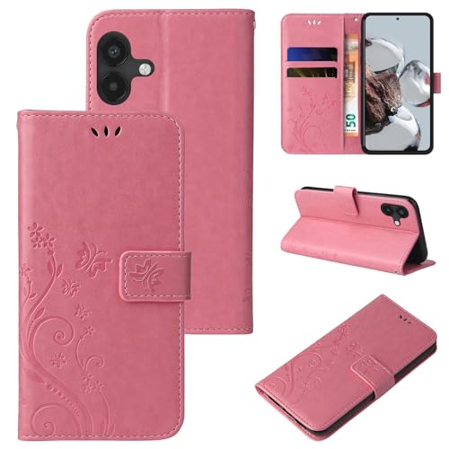 LBH Handy Hülle für Samsung Galaxy A04 Case Handytasche Schmetterling Blumen Flower Standfunktion Schutzhülle Magnet Rundum Schutz 360 Grad Flipcase Cover Rosegold LBH Handy Hülle für Samsung Galaxy A04 Case Handytasche Schmetterling Blumen Flower Standfunktion Schutzhülle Magnet Rundum Schutz 360 Grad Flipcase Cover Rosegold von LBH