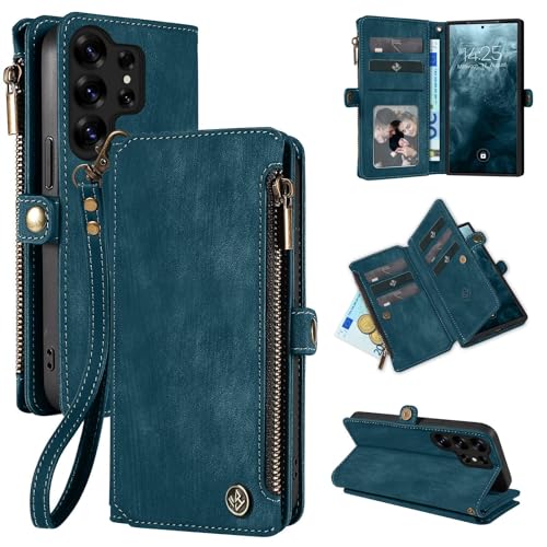 LBH Handy Hülle für Samsung Galaxy S25 Ultra Klapphülle RFID Schutz Wallet Geldbeutel Geldbörse Cover Case Flipcase Kartenfächer Geldfach Münzfach Petrol LBH Handy Hülle für Samsung Galaxy S25 Ultra Klapphülle RFID Schutz Wallet Geldbeutel Geldbörse Cover Case Flipcase Kartenfächer Geldfach Münzfach Petrol von LBH