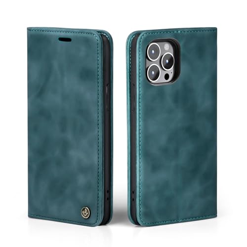 LBH Handyhülle für Apple iPhone 15 Pro in Petrol Blau mit Karten- und Geldfach Smartphone Hülle mit Standfunktion Flip Case Schutzhülle Magnetverschluss Vintage LBH Handyhülle für Apple iPhone 15 Pro in Petrol Blau mit Karten- und Geldfach Smartphone Hülle mit Standfunktion Flip Case Schutzhülle Magnetverschluss Vintage von LBH