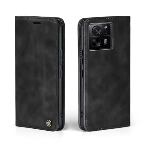 LBH Handyhülle für Xiaomi 13T / Xiaomi 13T Pro in Schwarz mit Karten- und Geldfach Smartphone Hülle mit Standfunktion Flip Case Schutzhülle Magnetverschluss Vintage LBH Handyhülle für Xiaomi 13T / Xiaomi 13T Pro in Schwarz mit Karten- und Geldfach Smartphone Hülle mit Standfunktion Flip Case Schutzhülle Magnetverschluss Vintage von LBH
