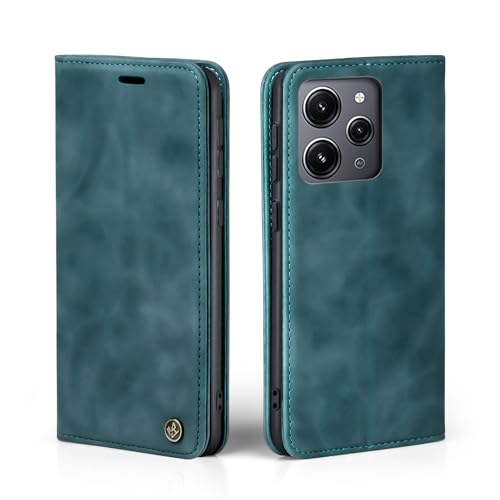 LBH Handyhülle für Xiaomi Redmi 12 in Petrol Blau mit Karten- und Geldfach Smartphone Hülle mit Standfunktion Flip Case Schutzhülle Magnetverschluss Vintage LBH Handyhülle für Xiaomi Redmi 12 in Petrol Blau mit Karten- und Geldfach Smartphone Hülle mit Standfunktion Flip Case Schutzhülle Magnetverschluss Vintage von LBH