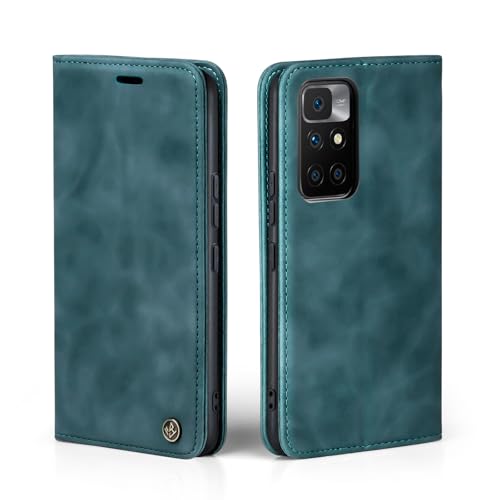 LBH Handyhülle für Xiaomi Redmi Note 10 in Petrol Blau mit Karten- und Geldfach Smartphone Hülle mit Standfunktion Flip Case Schutzhülle Magnetverschluss Vintage LBH Handyhülle für Xiaomi Redmi Note 10 in Petrol Blau mit Karten- und Geldfach Smartphone Hülle mit Standfunktion Flip Case Schutzhülle Magnetverschluss Vintage von LBH