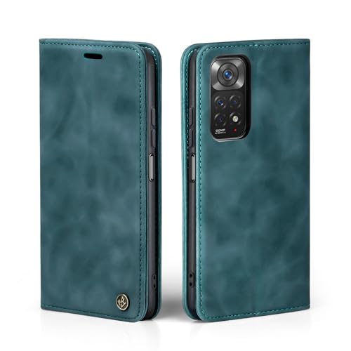LBH Handyhülle für Xiaomi Redmi Note 11 / 11S in Petrol Blau mit Karten- und Geldfach Smartphone Hülle mit Standfunktion Flip Case Schutzhülle Magnetverschluss Vintage LBH Handyhülle für Xiaomi Redmi Note 11 / 11S in Petrol Blau mit Karten- und Geldfach Smartphone Hülle mit Standfunktion Flip Case Schutzhülle Magnetverschluss Vintage von LBH