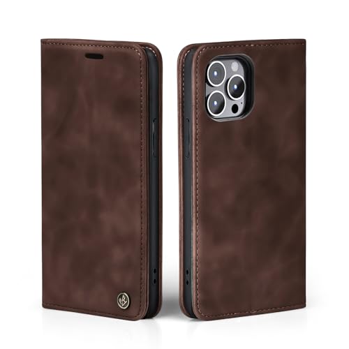 LBH Handyhülle für Apple iPhone 13 Pro Max in Dunkelbraun mit Karten- und Geldfach Smartphone Hülle mit Standfunktion Flip Case Schutzhülle Magnetverschluss Vintage LBH Handyhülle für Apple iPhone 13 Pro Max in Dunkelbraun mit Karten- und Geldfach Smartphone Hülle mit Standfunktion Flip Case Schutzhülle Magnetverschluss Vintage von LBH