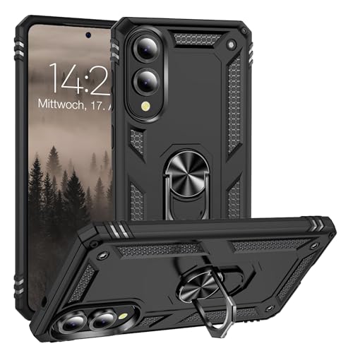 LBH Outdoor Hülle für Samsung Galaxy S25 Edge Armor Militär Stoßfest Handyhülle 360 Grad Metal Ring Halter Ständer Schutzhülle für Handyhalterung Auto Magnet Schwarz LBH Outdoor Hülle für Samsung Galaxy S25 Edge Armor Militär Stoßfest Handyhülle 360 Grad Metal Ring Halter Ständer Schutzhülle für Handyhalterung Auto Magnet Schwarz von LBH