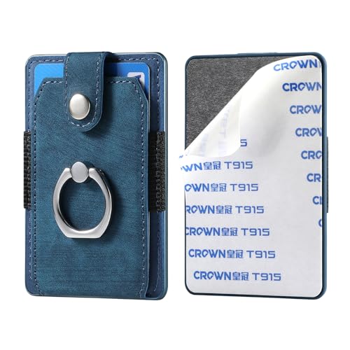 LBYZCASE Schlankes Kreditkartenetui mit Ring, selbstklebende Tasche für iPhone 15/14/13/12, Samsung Galaxy S24/S23/A15/A54/A35 5G, Google Pixel 8a, Moto, Blau, Nokia usw LBYZCASE Schlankes Kreditkartenetui mit Ring, selbstklebende Tasche für iPhone 15/14/13/12, Samsung Galaxy S24/S23/A15/A54/A35 5G, Google Pixel 8a, Moto, Blau, Nokia usw von LBYZCASE