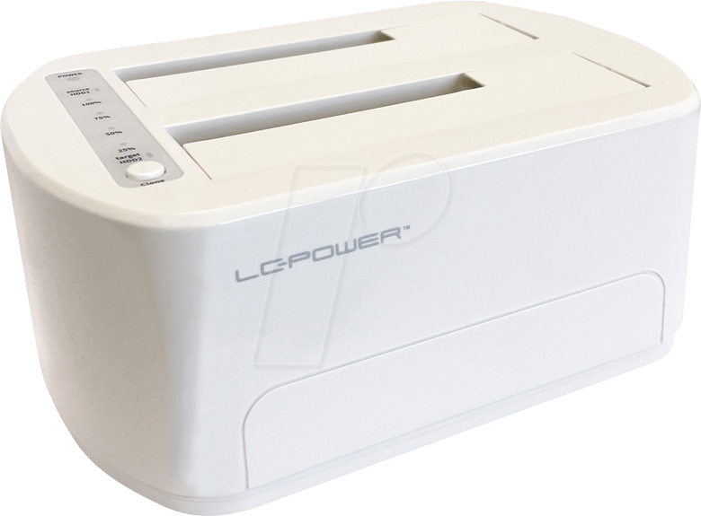 LC-DOCK-U3-VI - Docking- und Kopierstation, 2x 2,5''/3,5'' SATA, USB 3.0 von LC POWER