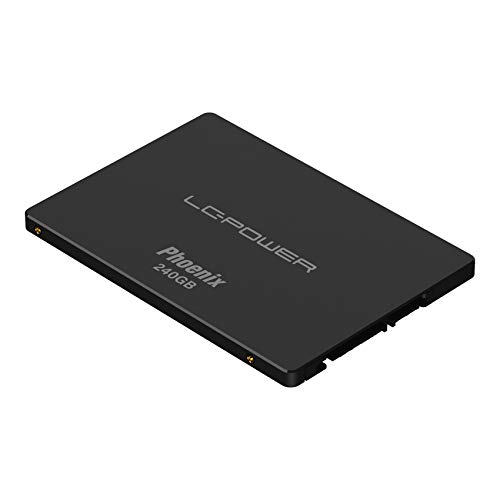 LC-POWER 2,5 Zoll SSD 240GB SATAIII 6GB / s Interner Festkörper Festplatte für Notebook Tablet Desktop PC (LC-SSD-240GB) von LC-POWER