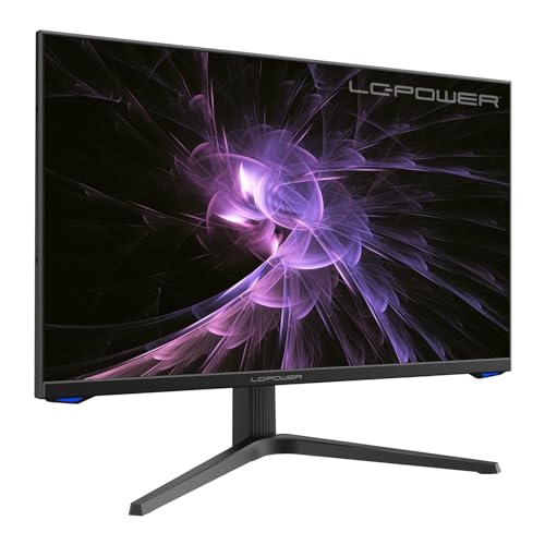 LC-POWER 27 Zoll Monitor QHD 2560x1440, IPS, 180Hz, 1ms, Adaptive Sync, 99% sRGB, Pivot-Funktion, Kabelmanagement, LC-M27-QHD-180 von LC-POWER