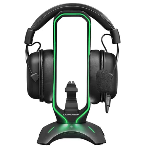LC-Power Gaming Headset Halterung Beleuchtetes RGB Gaming Headset Integrierter USB Expander LC-HUB-Head-Bungee LC-Power Gaming Headset Halterung Beleuchtetes RGB Gaming Headset Integrierter USB Expander LC-HUB-Head-Bungee von LC-POWER