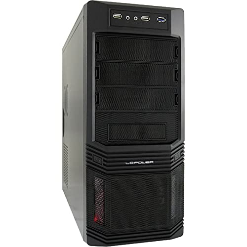 LC-Power Pro-925B Midi-Tower PC-Gehäuse inkl. 600W (3X 5,25 Externe, 3X 3,5 interne, USB 3.0) von LC-POWER
