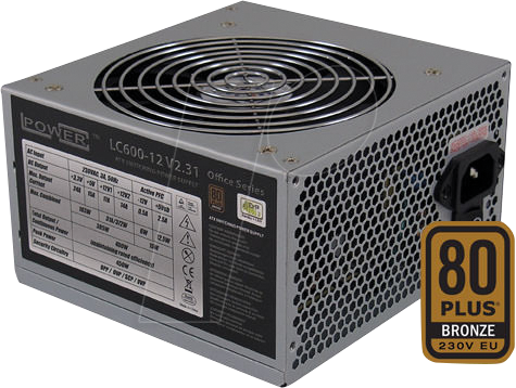 LC600-12 V2.31 - LC Power LC600-12 V2.31, 450 W, bronze von LC POWER