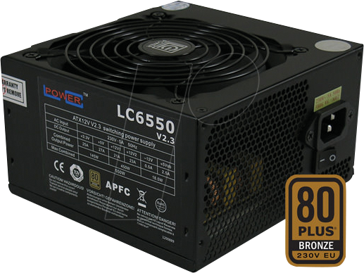LC6550 V2.3 - LC Power LC6550 V2.3, 550 W, bronze von LC POWER