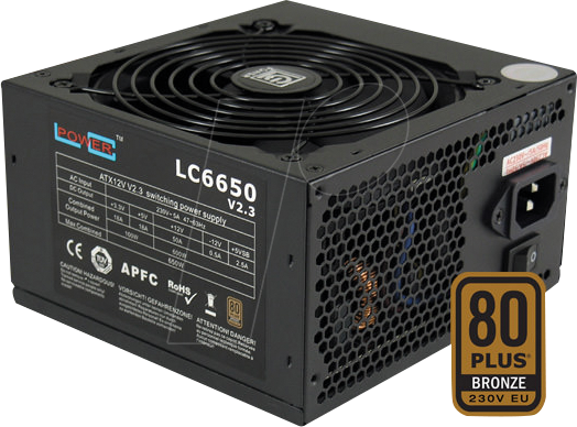 LC6650 V2.3 - LC Power LC6650 V2.3, 650 W, bronze von LC POWER