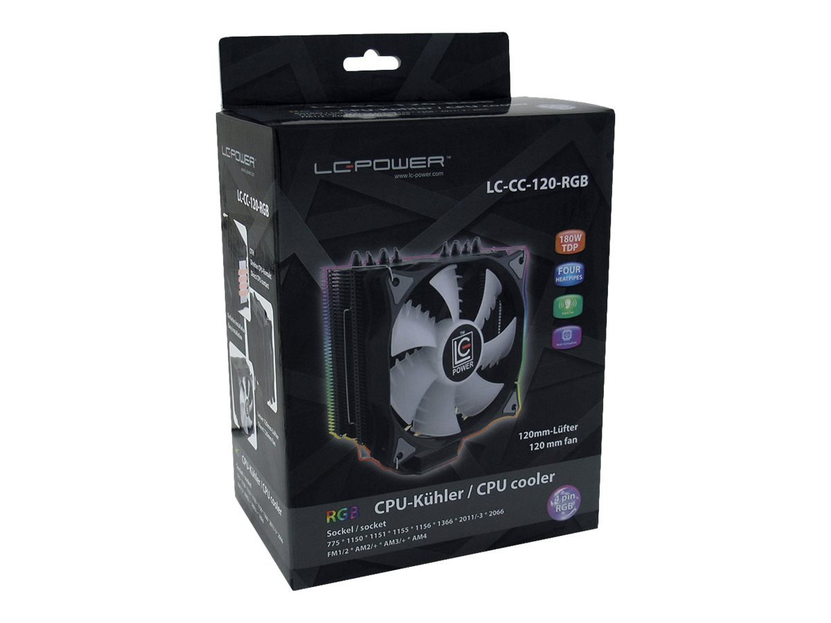 LC-Power CPU Kühler LC-POWER Kühler LC-Power Cosmo Cool LC-CC-120-RGB 775/1150/1151/1155 von LC-Power