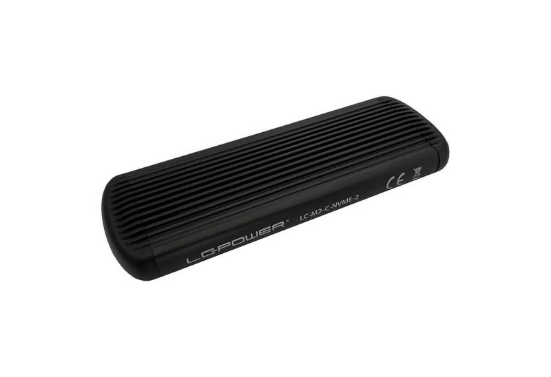LC-Power Festplatten-Gehäuse M.2-NVMe-SSD-Gehäuse, USB 3.2 Gen.2x1, schwarz von LC-Power