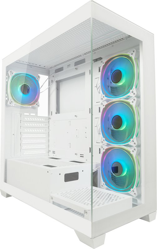 LC-Power Gehäuse Gaming LC-715W-ON Seamless_Pale_X (ATX GAMING 715W) von LC-Power