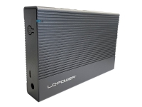 LC-Power LC-35U3-C, HDD / SSD-Gehäuse, 3.5 Zoll, Serial ATA II, Serial ATA III, SATA, 6 Gbit/s, USB Anschluss, Schwarz von LC Power
