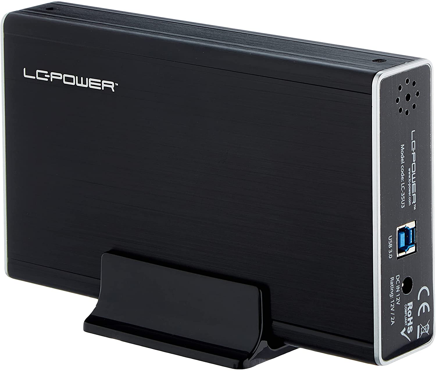 LC Power LC-35U3 - Speichergehäuse - 8,9 cm (3.5) - SATA 6Gb/s - 600MBps - USB3.0 - Schwarz (LC-35U3) von LC-Power