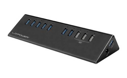 LC Power LC-HUB-ALU-2B-10 7 Port USB 3.2 Gen 1-Hub (USB 3.0) Schwarz von LC Power