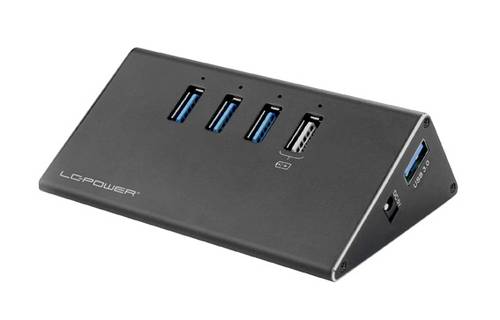 LC Power LC-HUB-ALU-2B-4 3 Port USB 3.2 Gen 1-Hub (USB 3.0) Schwarz von LC Power