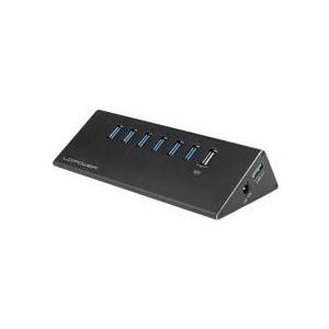 LC Power LC-HUB-ALU-2B-7 - Hub - 6 x SuperSpeed USB 3.0 + 1 x SuperSpeed USB 3.0 (laden) - Desktop von LC-Power
