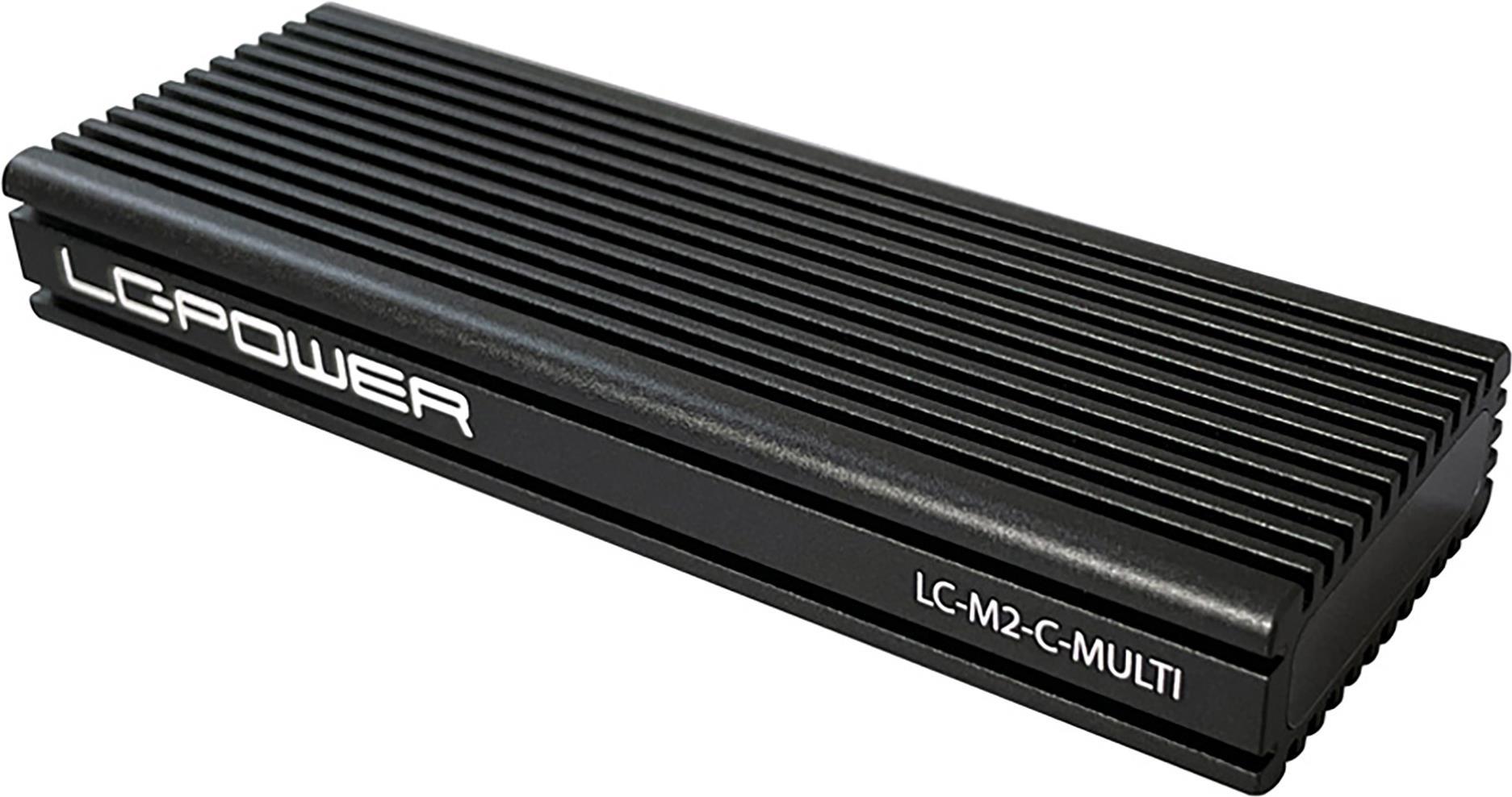 LC Power LC-M2-C-MULTI - Speichergehäuse - M.2 - M.2 NVMe Card - USB 3.2 (Gen 2) - Schwarz von LC-Power