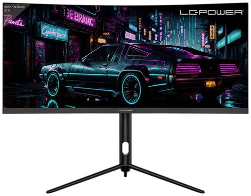 LC Power LC-M30UWFC Gaming Monitor EEK F (A - G) 74.9cm (29.5 Zoll) 2560 x 1080 Pixel 21:9 1 ms Disp von LC Power