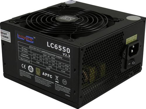 LC Power LC6550 V2.3 PC Netzteil 550W ATX 80PLUS® Bronze von LC Power