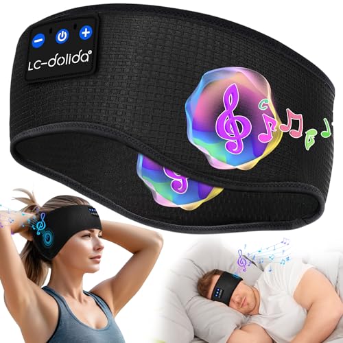 LC-dolida Schlafkopfhörer Bluetooth Sport-Kopfhörer Stirnband, Kabellos Schlafen Kopfhörer 15+ Stunden Lange Spielzeit Leichte Schlafstirnband mit HiFi-Stereo,Ergonomisch Tech Gadgets LC-dolida Schlafkopfhörer Bluetooth Sport-Kopfhörer Stirnband, Kabellos Schlafen Kopfhörer 15+ Stunden Lange Spielzeit Leichte Schlafstirnband mit HiFi-Stereo,Ergonomisch Tech Gadgets von LC-dolida